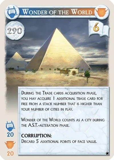 wonder of the world card